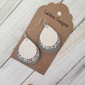 Genuine and Faux Leather Earrings